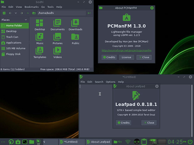 Bodhi Linux screenshot